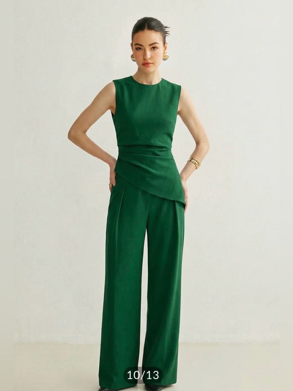 NWT Commense Sleeveless Asymmetric Top, Size S